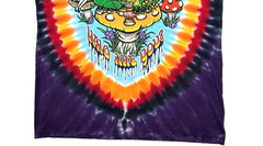 Alice In Wonderland Front/Back Graphic Tie Die T-Shirt Size XL Liquid Blue New