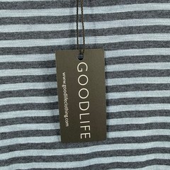 Goodlife T-Shirt Men’s Size Small NWT Blue Stripe Cotton Rayon Soft Lightweight