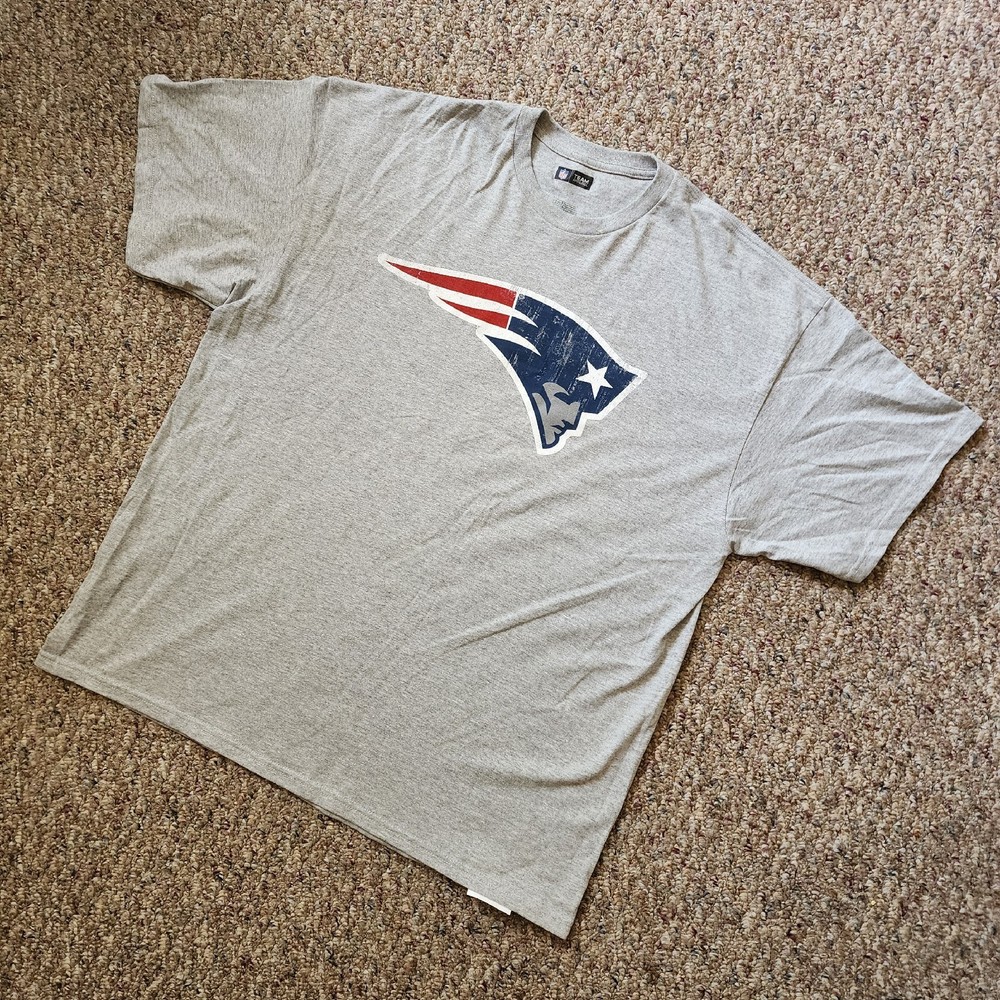 NFL T-shirt men’s New England Patriots Size 2XL Cotton Gray