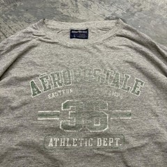 Aeropostale Men’s Grey and Green Tshirt