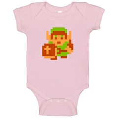 Link The Legend Of Zelda 8 Bit Baby One Piece