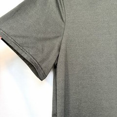 Quince Flowknit Breeze Performance Tee Shirt Men L Heather Black Athletic GUC