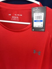 Under Armour 1326413 Men’s UA Tech 2.0 Short Sleeve T-Shirt Red, X-Large