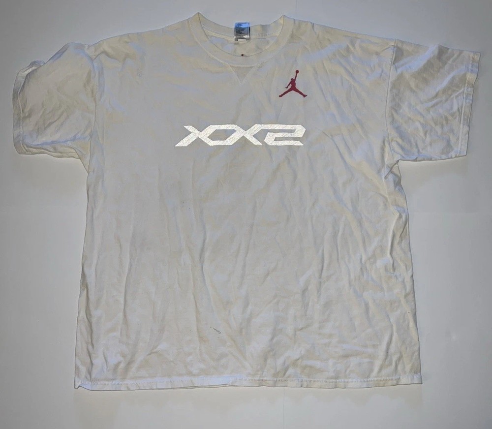Air Jordan XX2 White T-Shirt Basketball Print size XXXL 3x Brand
