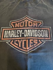 VTG ‘98 Harley-Davidson Motorcycles Badge Logo T-shirt Sz L Black Biker Chopper