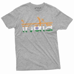 India T-shirt Indian Flag Coat of arms tee shirt independence day tee