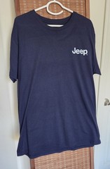 American flag and Jeep country road graphic T Shirt XL