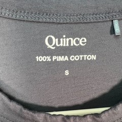Quince Mens Size Small 100% Pima Cotton Crewneck T-Shirt Blue