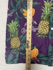 CROWN ROYAL Size S Mens s/s button up tropical pattern shirt Hawaiian Shirt
