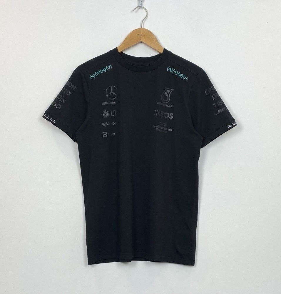 🏎️ Mercedes-Benz AMG Petronas Formula One Team T-shirt Black Racing Sport Top