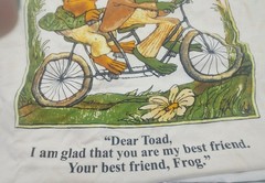 Frog and Toad Best Friend T-shirt Uni Tan New