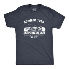 Mens Summer 1980 Men Funny T shirt Graphic Camping Vintage Cool 80s Novelty Tees