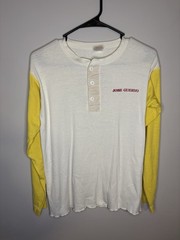 Vintage 1979 Jose Cuervo Original Label Long John Shirts Henley Sz. L