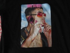 Bad Bunny On Phone tshirt Gemrock M