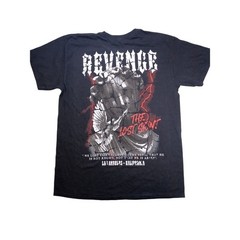 Fashion Nova Mens Revenge The Lost Saint Graphic T-Shirt Black Size M Streetwear