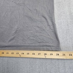 Anvil Lightweight Mens T-shirt Gray Bus Design Size Medium