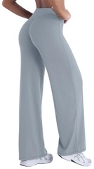 Butt Lifting Wide Leg Yoga Pants – High Waist, No Front Seam, Tummy Control, …