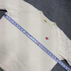 Human Made Japan Nigo Raglan Thermal Knit Long Sleeve Crew Men XL Boxy Cropped