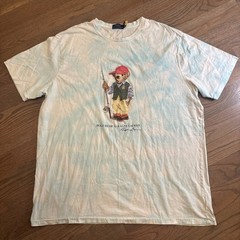 Polo Ralph Lauren Men’s Polo Bear T-Shirt White Blue 2XLT tie-dye￼