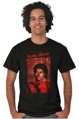 Michael Jackson Thriller King of Pop Star Womens or Mens Crewneck T Shirt Tee