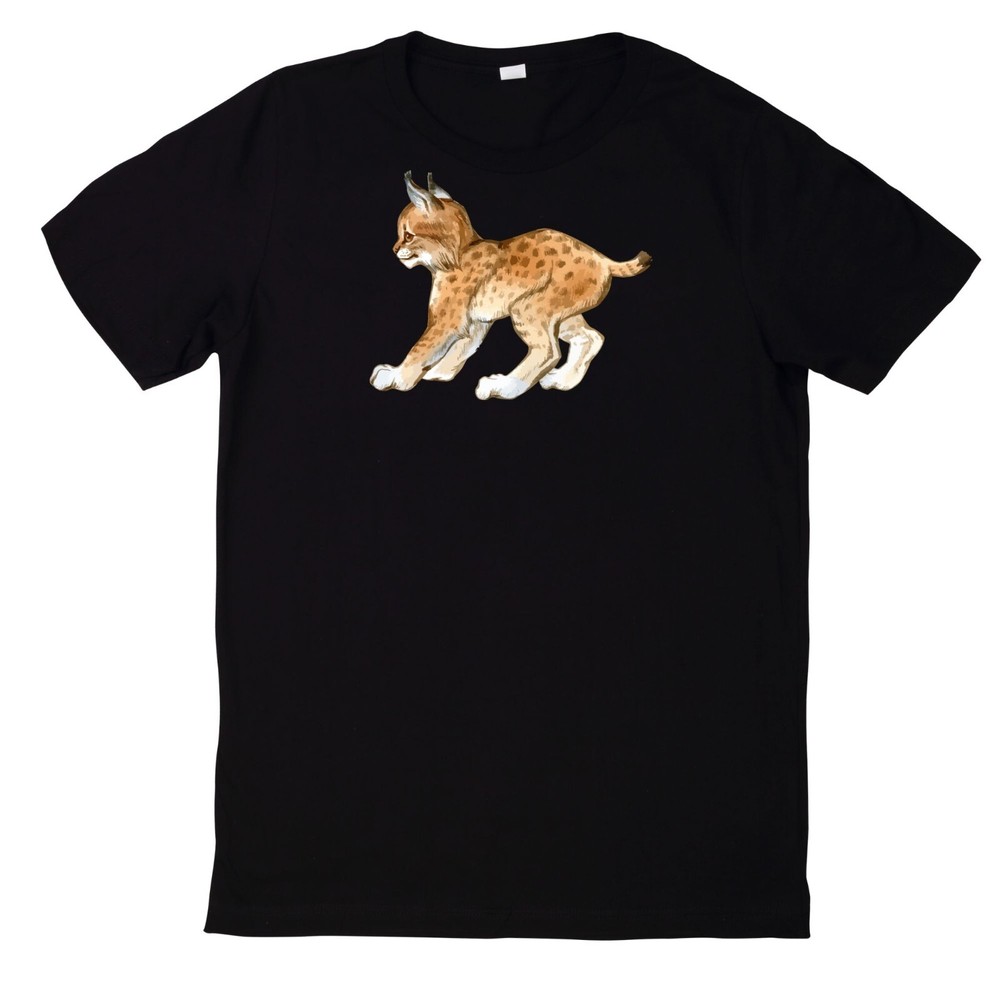 Lynx Print Cotton T-Shirt