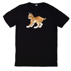Lynx Print Cotton T-Shirt