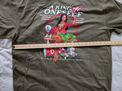 AKOO Men’s 4XL Olive Graphic T-Shirt NWT Big & Tall 100% Cotton Crew Neck Tee
