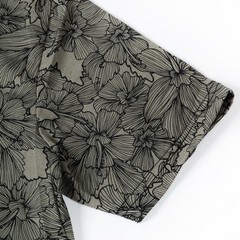 Beautiful Giant Men’s Top Breathable Soft Casual T-Shirt Leaf Pattern Tees