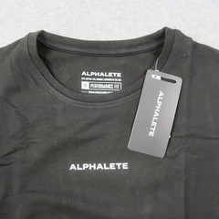 Alphalete Performance Fit Drop Shoulder Long Sleeve Shirt Black Size M NEW 5640