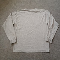 Vintage Nike T Shirt Mens Large Gray Embroidered Center Swoosh Long Sleeve Y2K