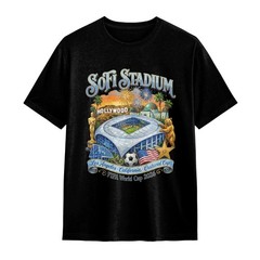 2026 WC Sofi Stadium Host City T-Shirt Hollywood LA Collectible Soccer Fan Tee