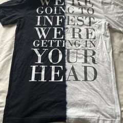 Papa Roach – ANATOMY OF A ROACH TEE (BLACK/WHITE SPLIT DYE)(MEDIUM)