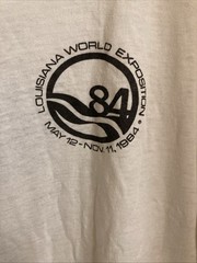Vintage 80s Louisiana World Expo 1984 Graphic T Shirt LARGE long Sleeve