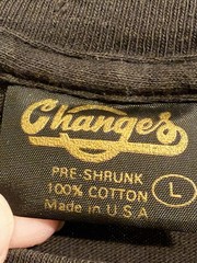 Vintage Changes Marvel Black Tshirt Size Large EC! Spider-Man Big Face