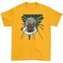 Men’s Klaxons Starry Eyes T-shirt X-Large Yellow