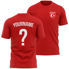 Mens Personalised Turkey Badge T Shirt shirt Football Him Footie Supporter Tu…