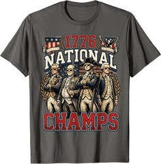 1776 National Champs Funny Patriotic America Founding Father T-Shirt