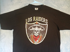 Pro Athletic Mens Black Short Sleeve Graphic T-Shirt Los Raiders Skeleton SZ 2XL