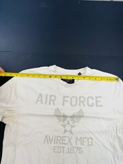 VINTAGE Avirex Shirt Mens Medium White Graphic T Tee Hip Hop Y2K Air Force