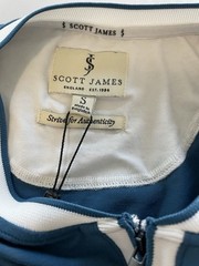 Scott James 1/4 Zip Henley SS T-Shirt Men’s S BossBlue/Chalk SJTS-21014