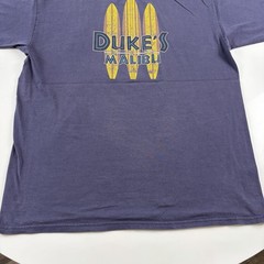 Vintage Dukes Malibu T Shirt Mens Blue XL Cotton Surfboard Longboard Y2K VTG