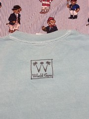 Vintage World Gym Shirt Mens L Single Stitch