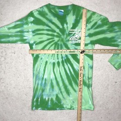 Henry James Hurricanes Shirt Adult Small Green Tie Dye Long Sleeves
