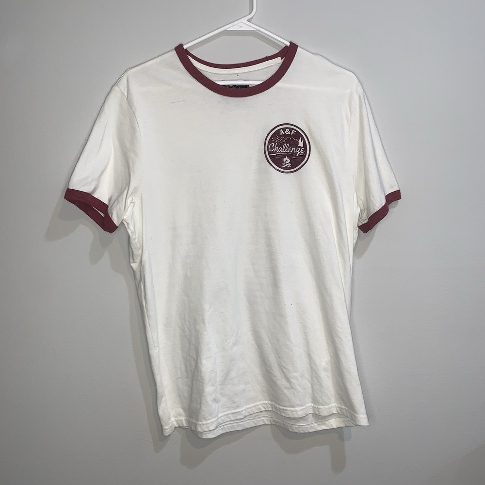 Abercrombie & Fitch Challenge Ringer T-Shirt Large 2017 SeriousFun Charity Event