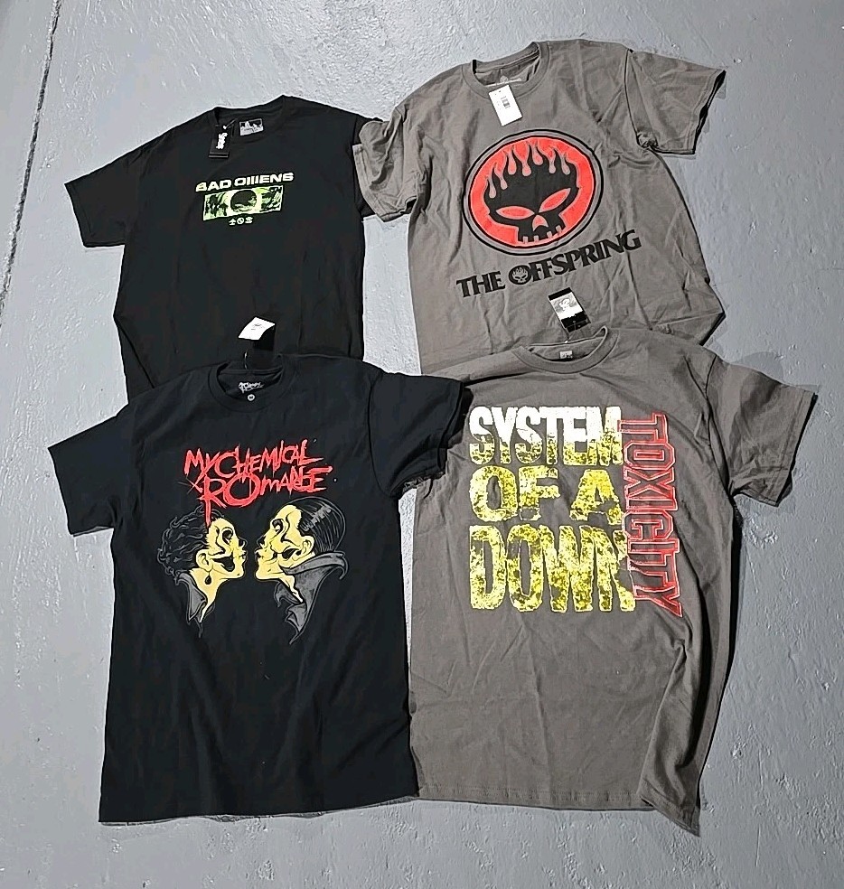 Bad Omens Chemical Romance Offspring System Down Graphic T-Shirt 4pc MEDIUM (T)