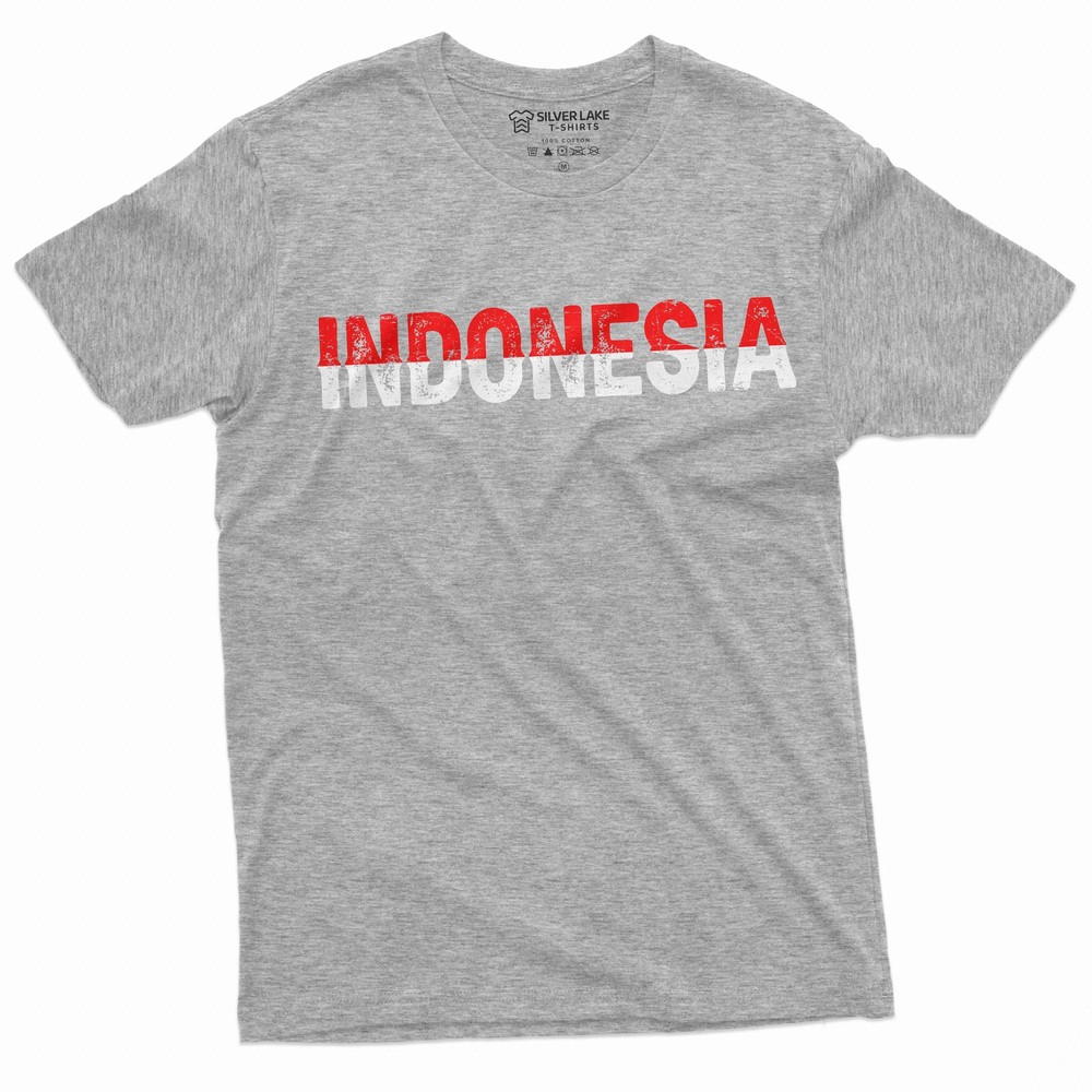 Men’s Indonesia Shirt Indonesian Gifts Indonesia Independence Day Tee Shirt