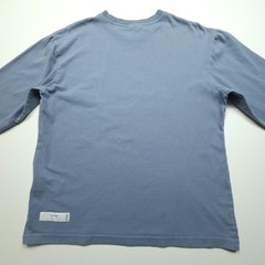 Mahagrid Men Shirt Medium Blue Gray Graphic Tee Design Studio Long Sleeve Casual