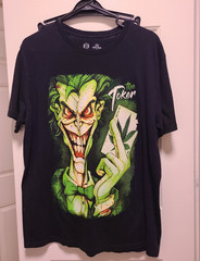 The Toker Joker Parody Shirt Mens L Black Graphic 420 Weed Get Down Art Tee