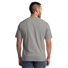 Wrangler Workwear Men’s Short Sleeve Heavyweight Pocket Crew Shirt Monument 2XL