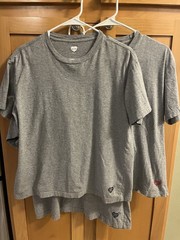 HUMAN MADE Plain Gray Shirts – THREE Size (M) Medium T-shirts – NIGO Streetwear
